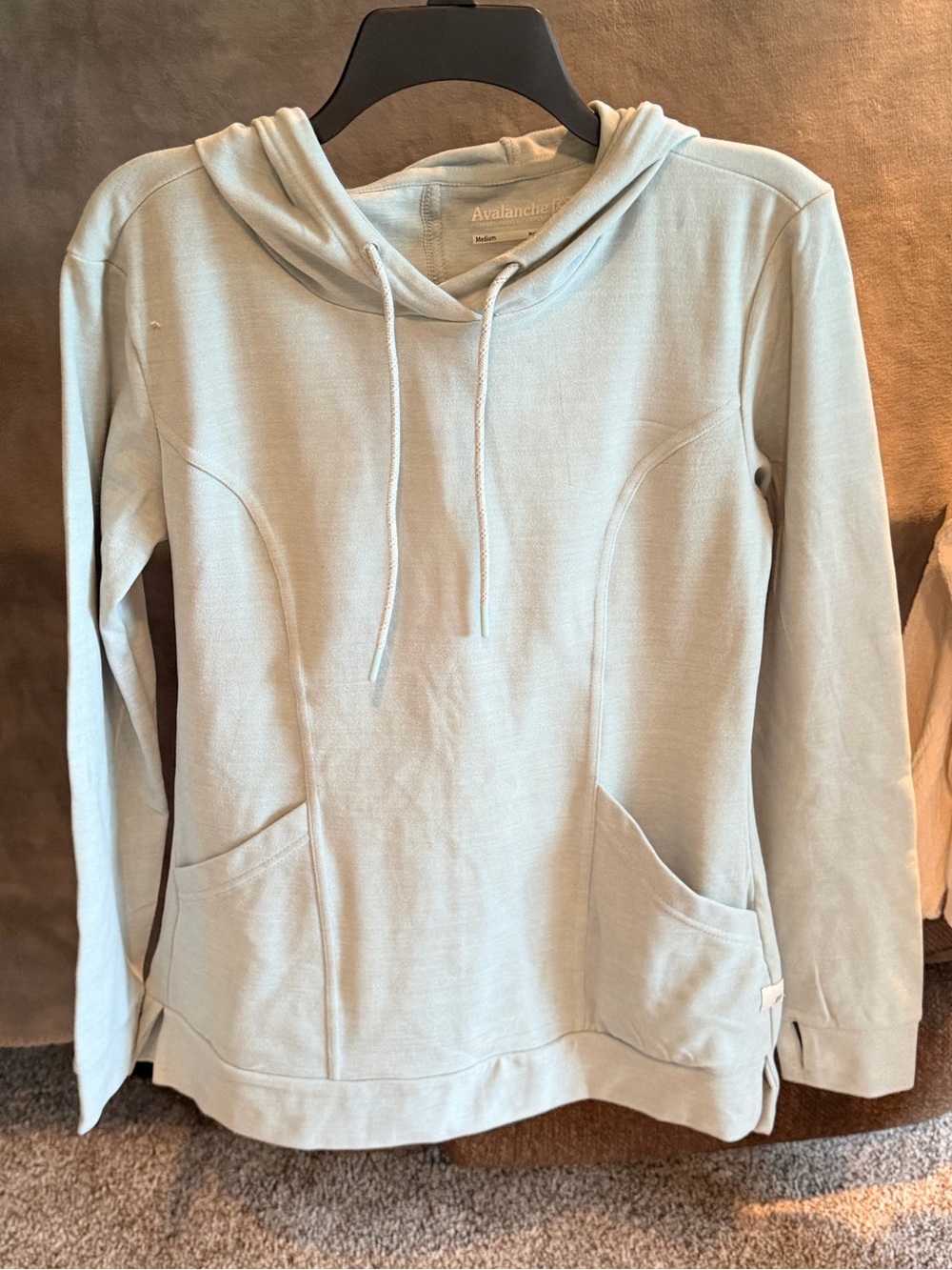 Avalanche Lightweight Hooded Pullover in Sage Green